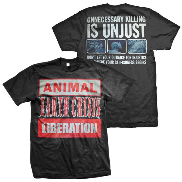 Earth Crisis: Animal Liberation T-Shirt (Black) - Victory Merch