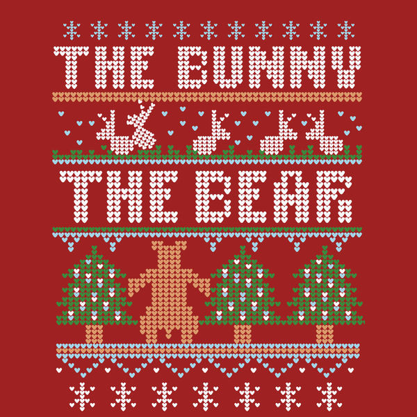 The Bunny The Bear Family Friendly Crew Neck Sweatshirt (Red