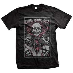 Close Your Eyes: Time T-Shirt (Black) - Victory Merch